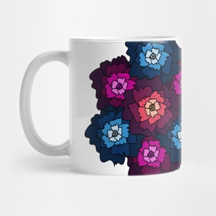 Stained glass flowers Mug